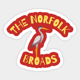 The Norfolk Broads - Heron Sticker